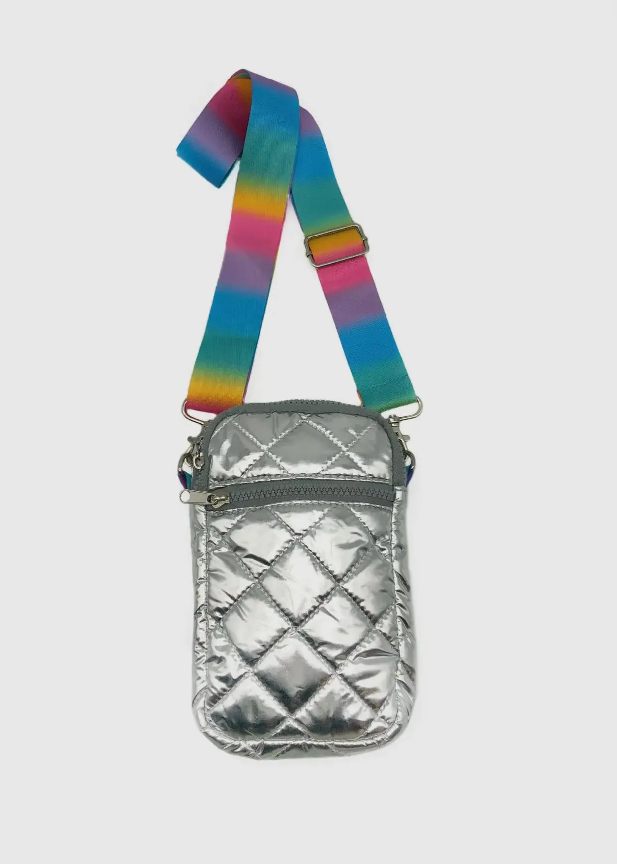 Accessories/Gifts - Silver Pastel Messenger Cross Body Bag