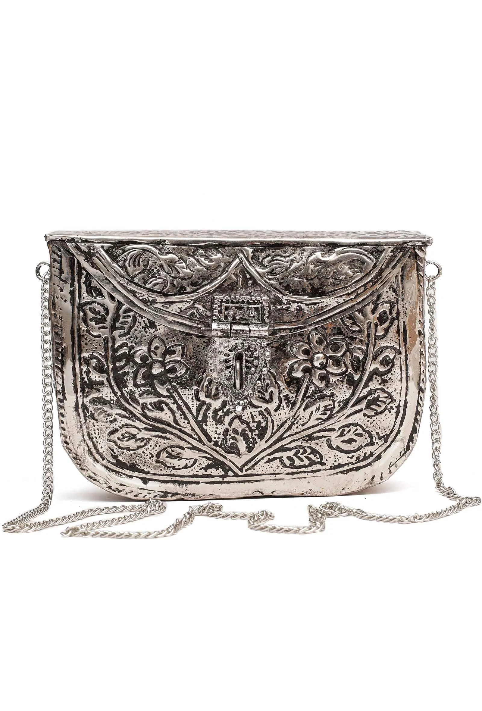 Aria  Brass Metal Purse