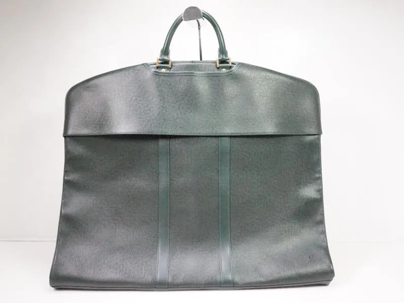 Authentic Pre-owned Louis Vuitton Taiga Epicea Green Housse Bering Garment Cover Bag M30134 201111