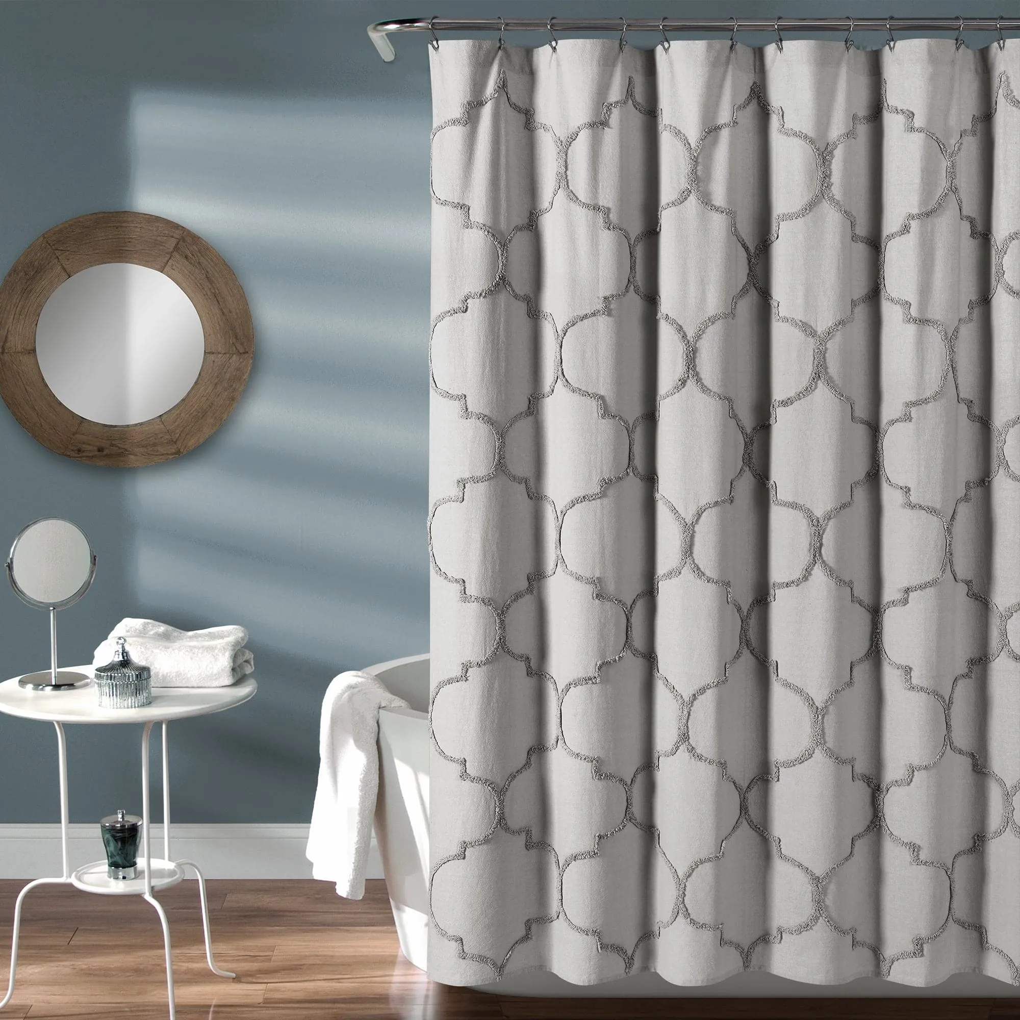 Avon Chenille Trellis Shower Curtain