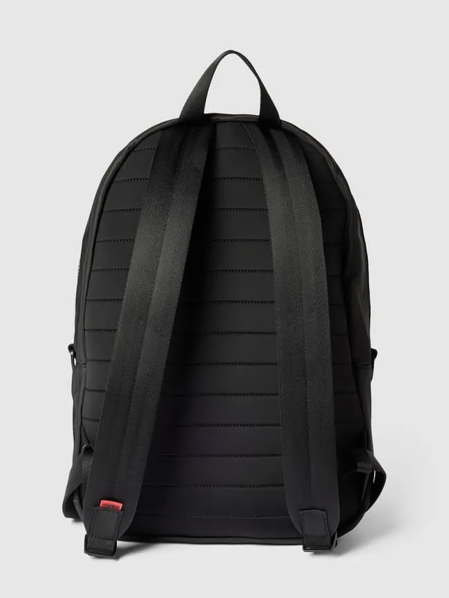 Backpack with label detailing model "Eric" HUGO, black