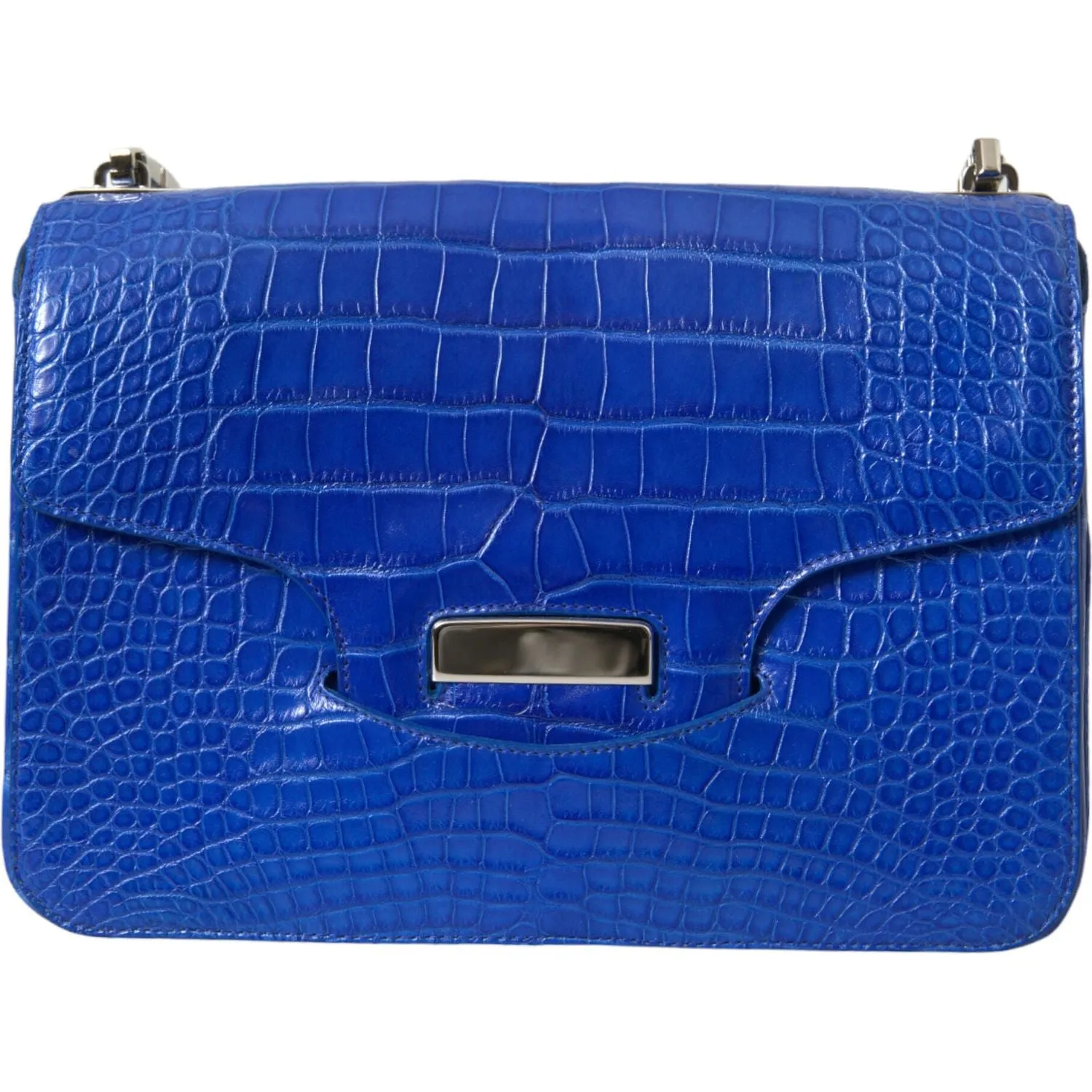 Balenciaga Chic Alligator Skin Chain Shoulder Bag