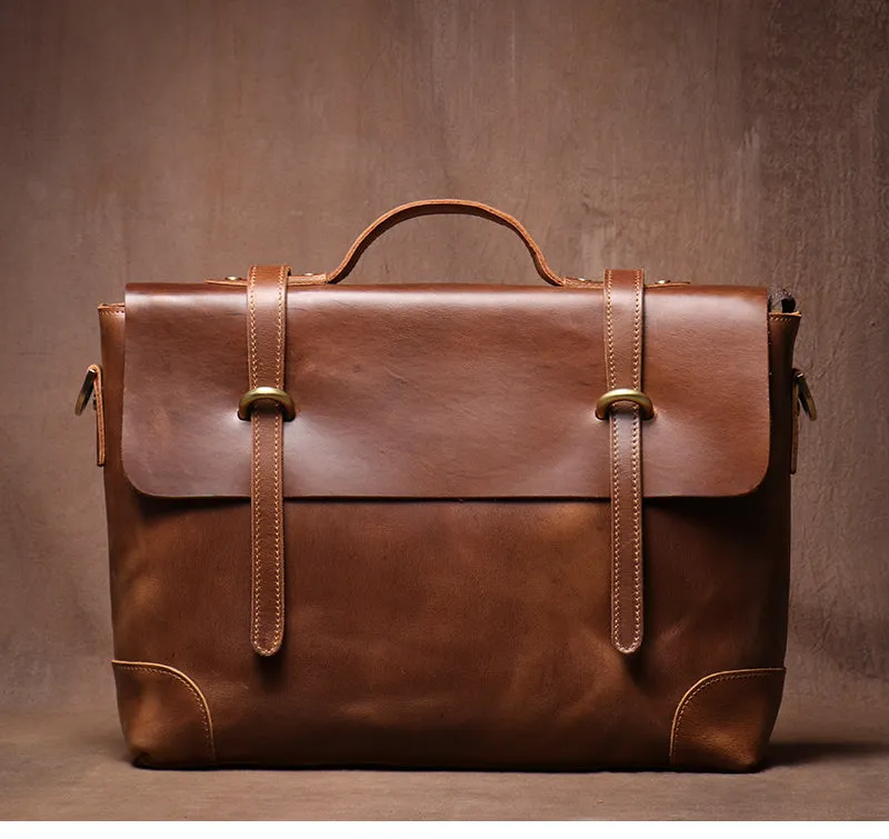 Black Leather Briefcase Workbag for Men Leather Briefcases Men Mens Leather Briefcases Shouler Laotop Bag