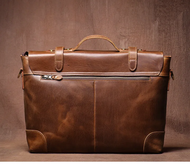 Black Leather Briefcase Workbag for Men Leather Briefcases Men Mens Leather Briefcases Shouler Laotop Bag