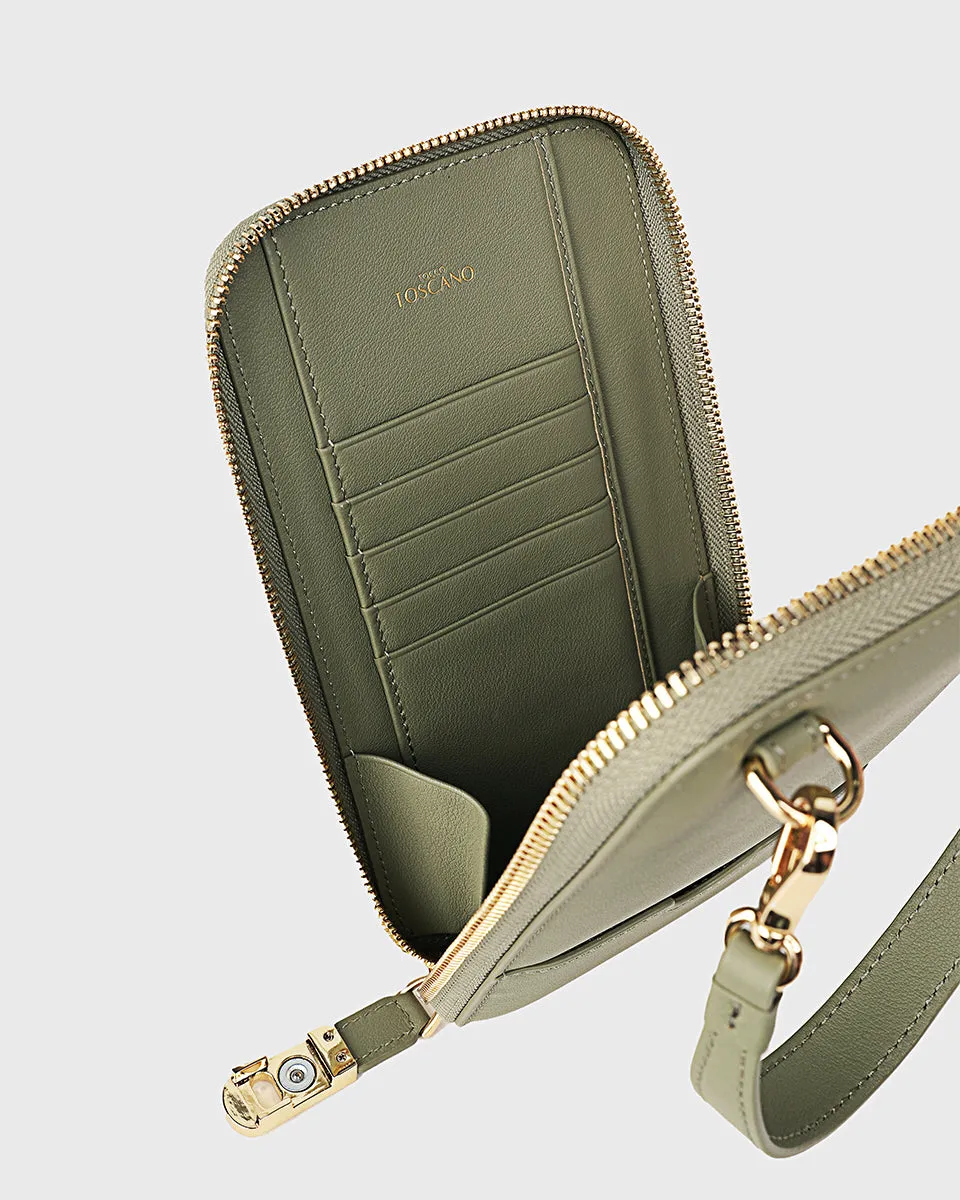 Cleo Mobile Phone Bag (Sage Green) | Pre-order