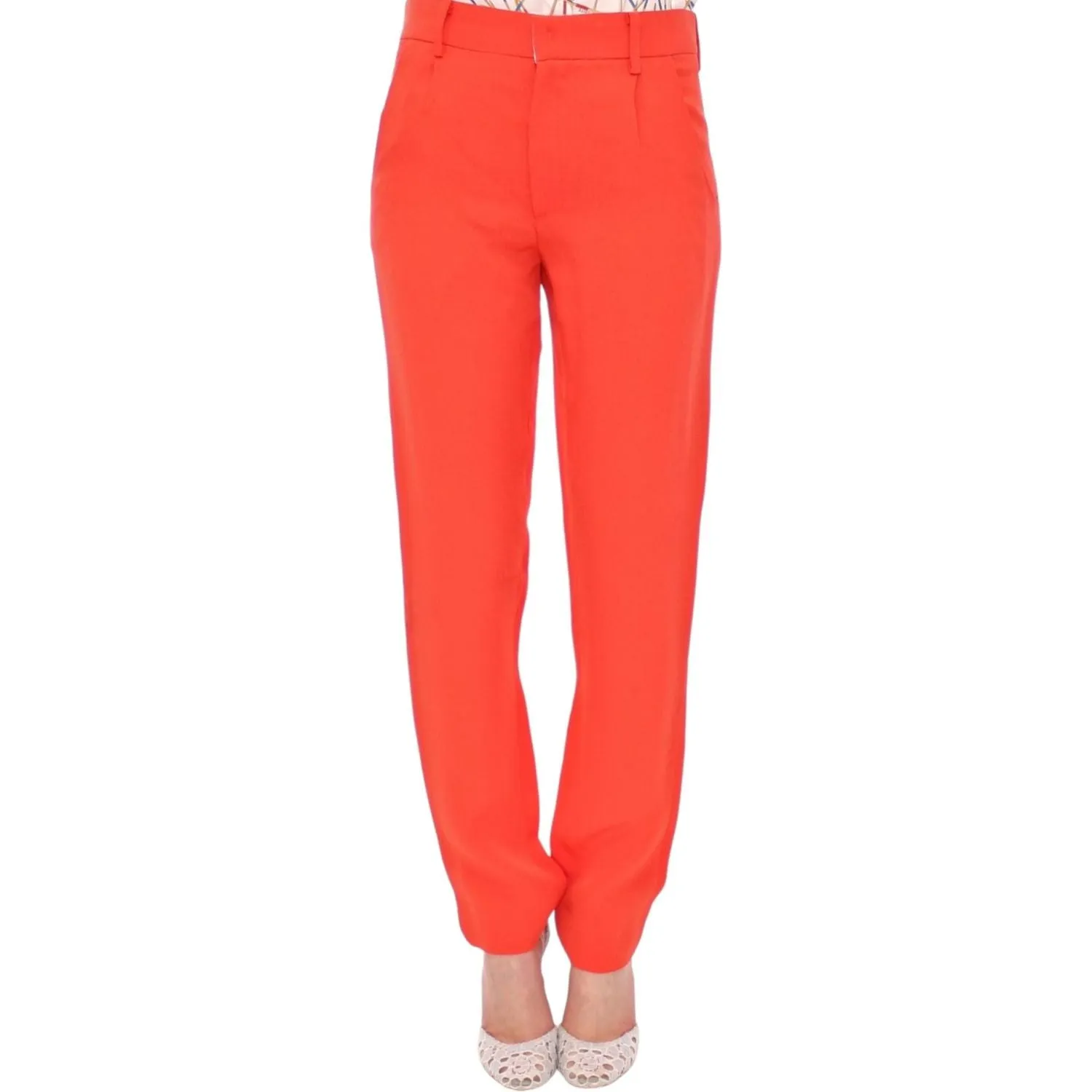 CO|TE Chic Orange Boyfriend Pants - Italian Crafted