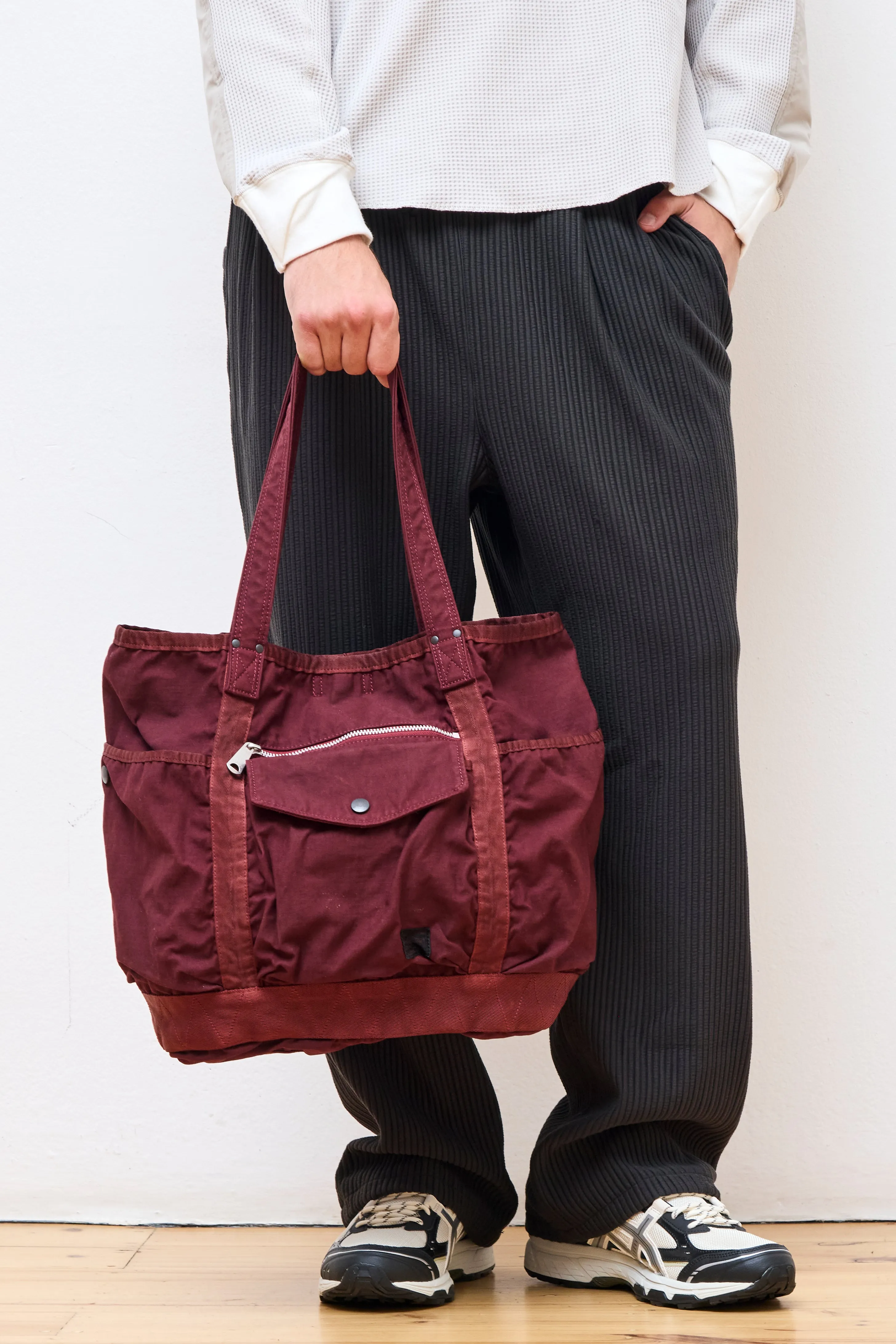 Crag Tote Bag Burgundy