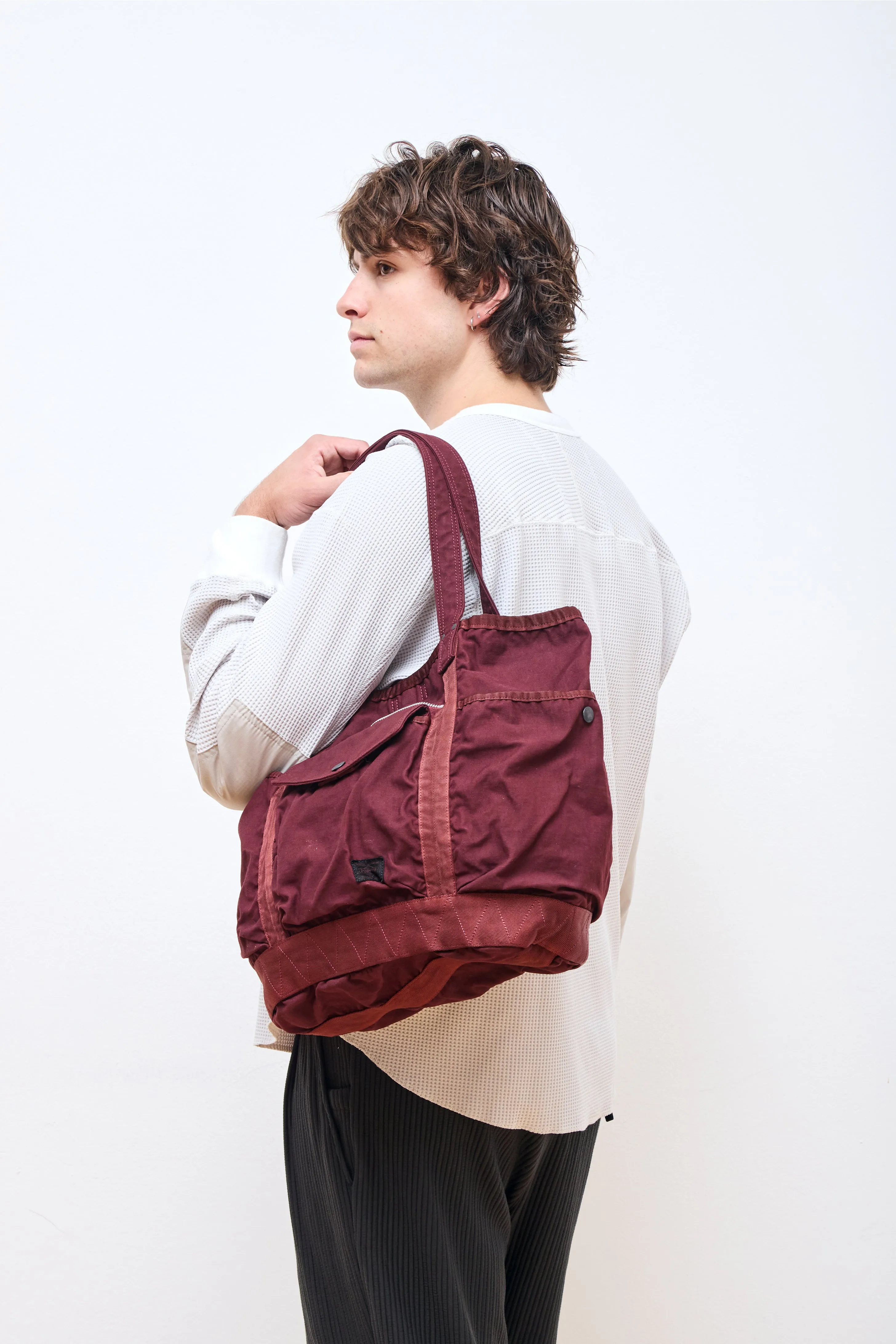 Crag Tote Bag Burgundy