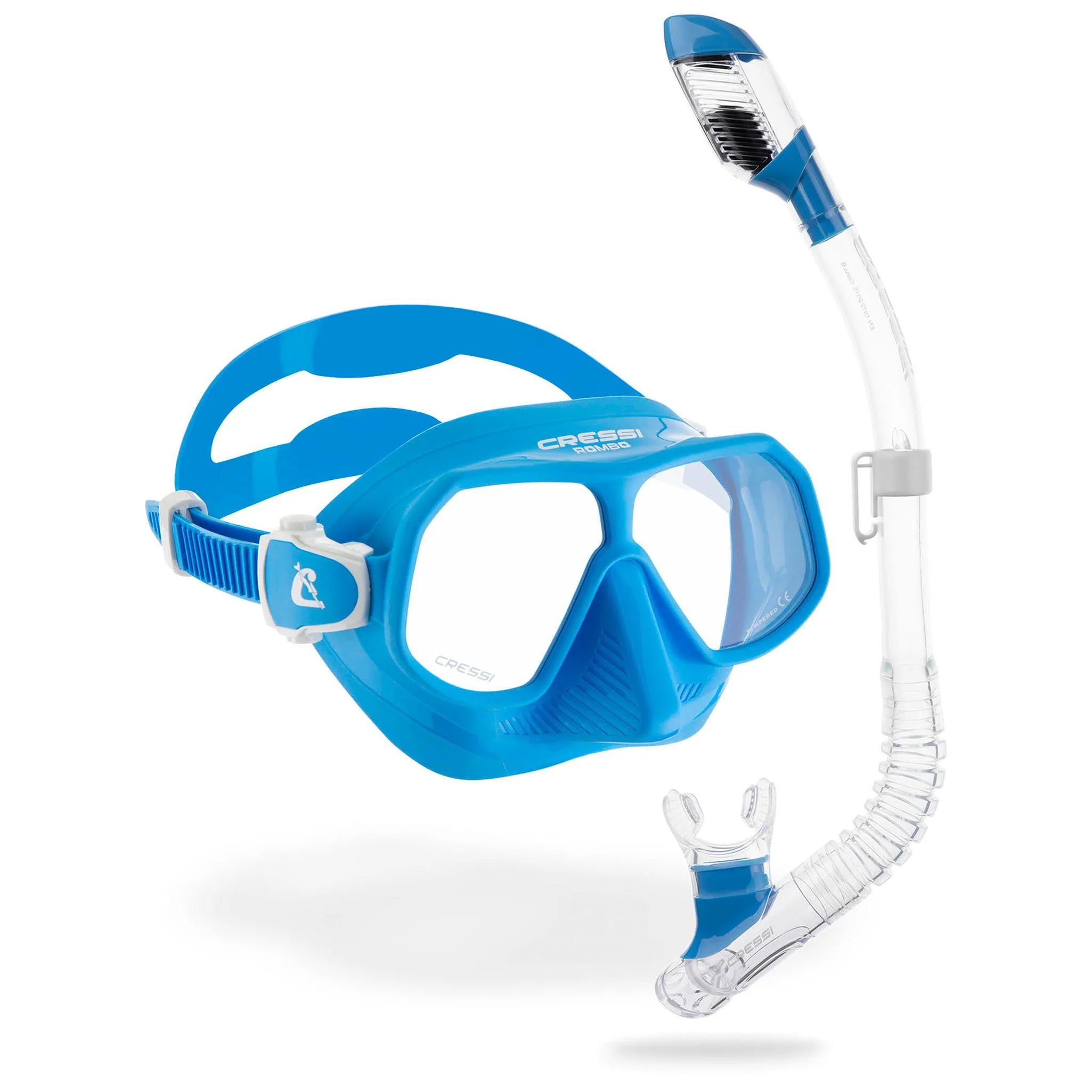 Cressi Rombo and Mini Dry Combo Snorkel Set