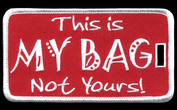 Delta Sigma Theta Embroidery Id/luggage Tag "This is MY BAG Not Yours!"