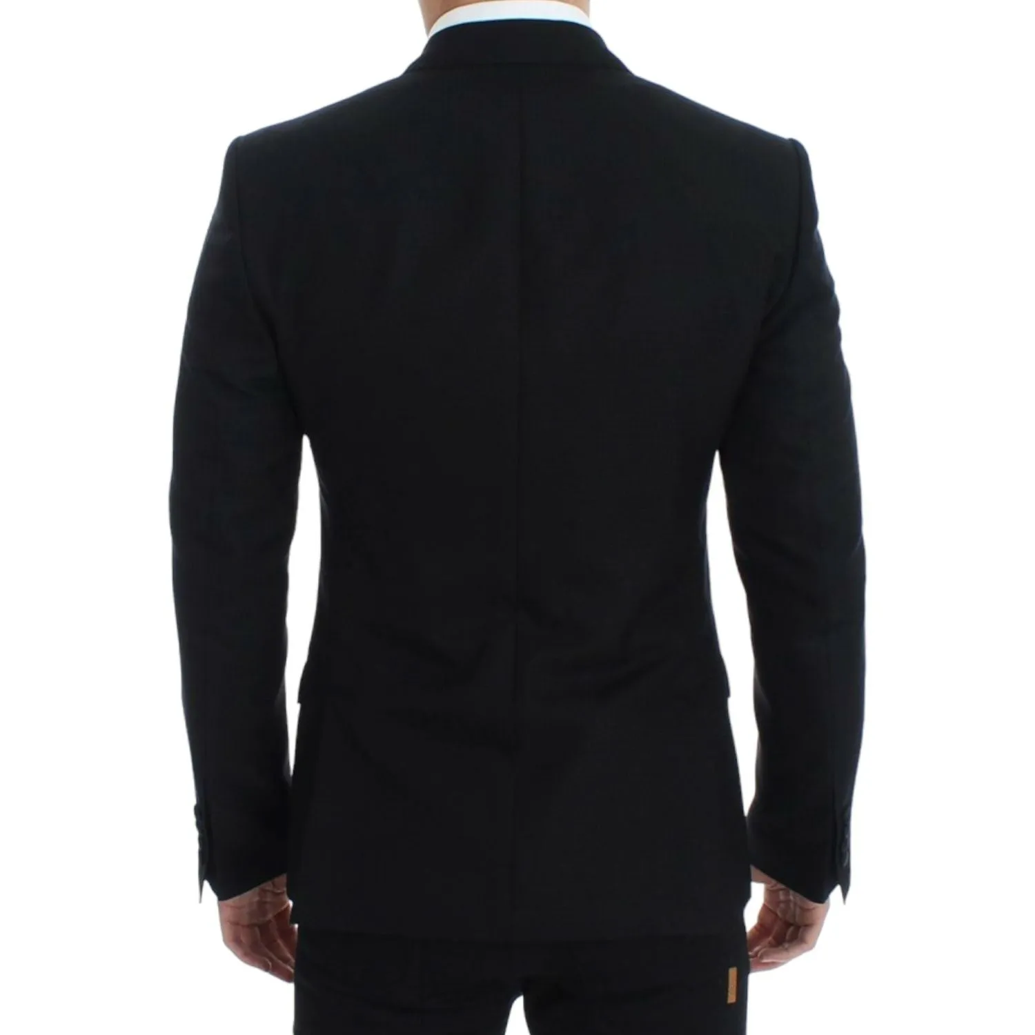 Dolce & Gabbana Elegant Black Silk Blend Sicilia Blazer