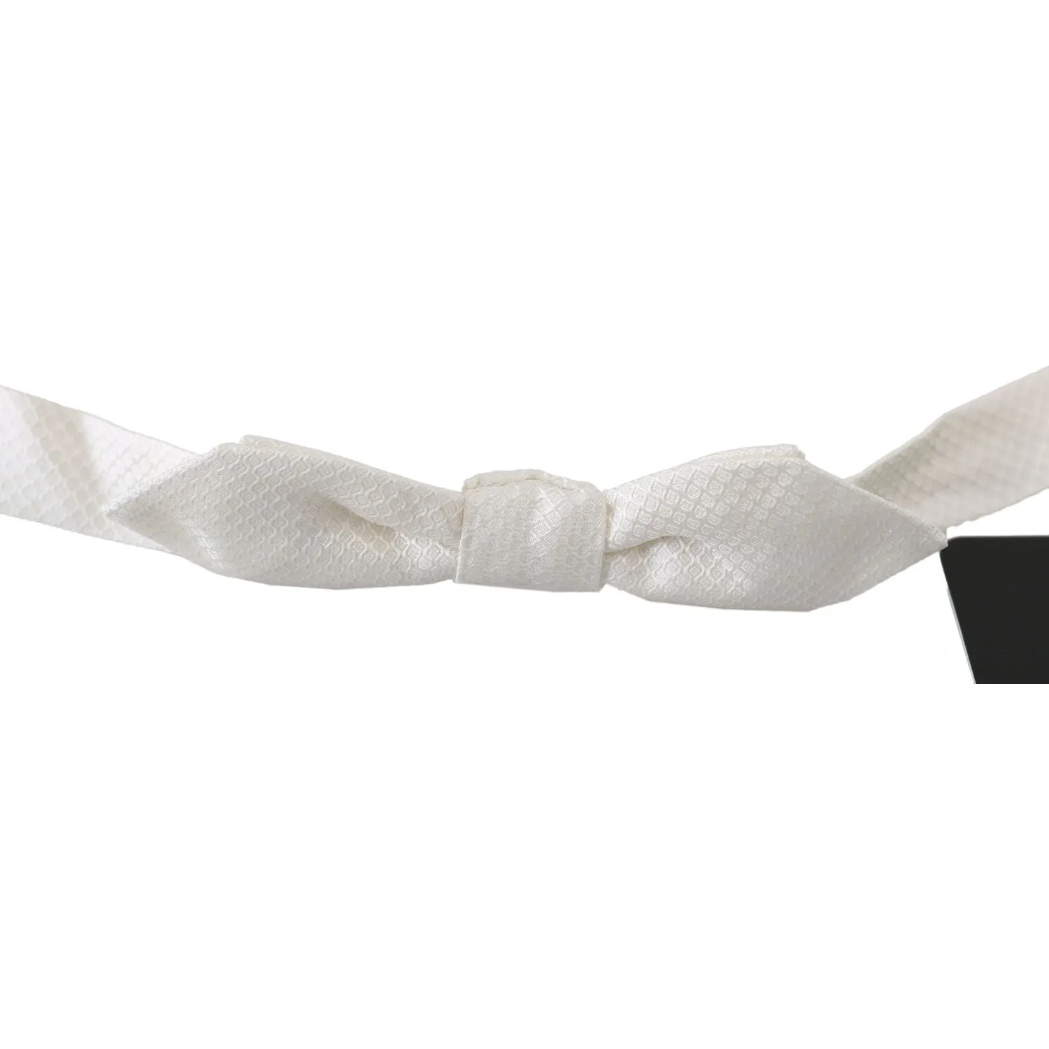 Dolce & Gabbana Elegant White Silk Bow Tie