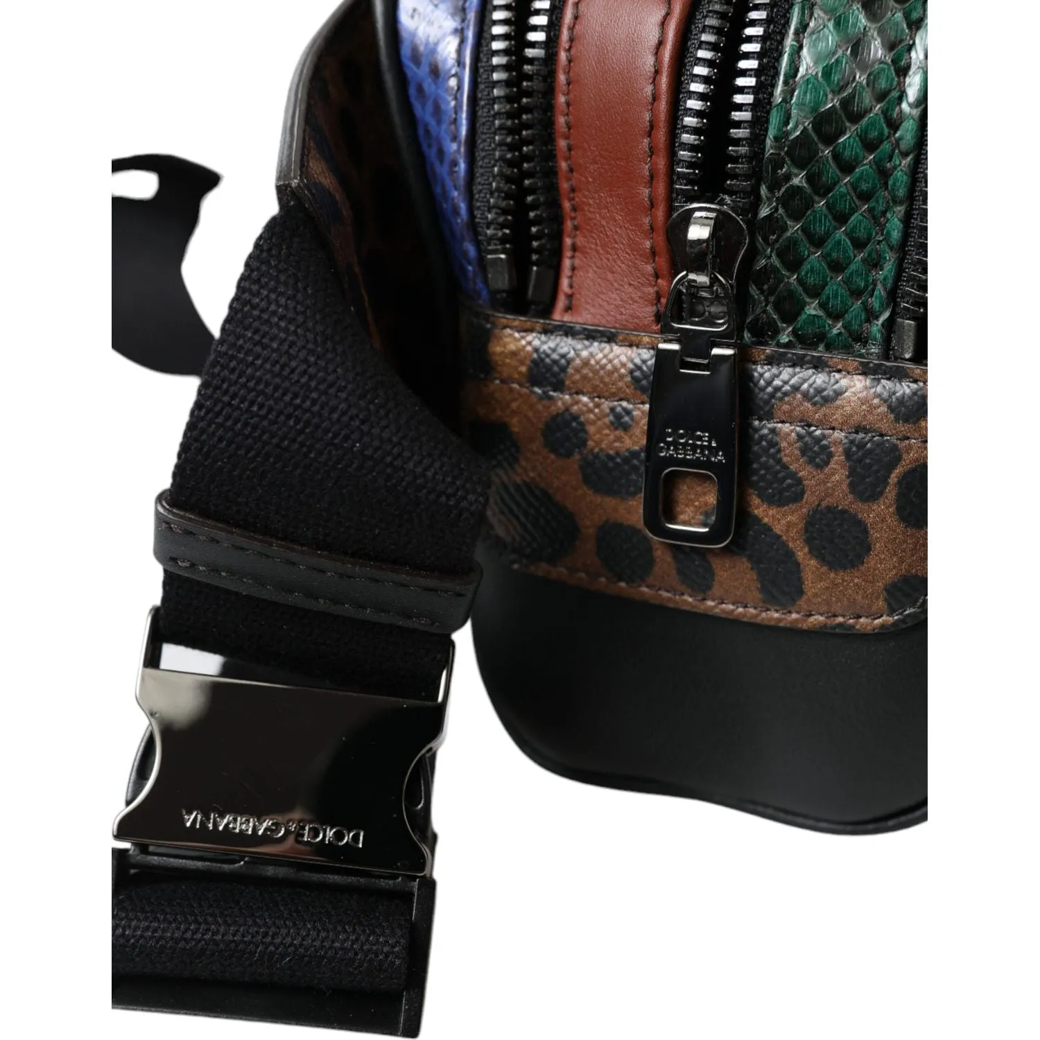 Dolce & Gabbana Exotic Leather Leopard Belt Bag