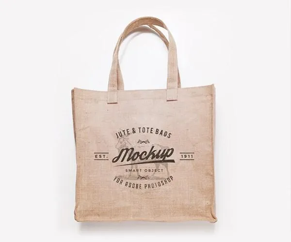 Free 3 Jute and Tote Bags (Mockup)