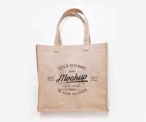 Free 3 Jute and Tote Bags (Mockup)