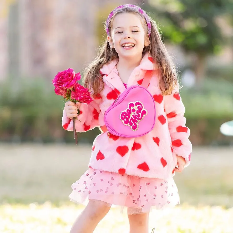 Hot Pink Heart Crossbody