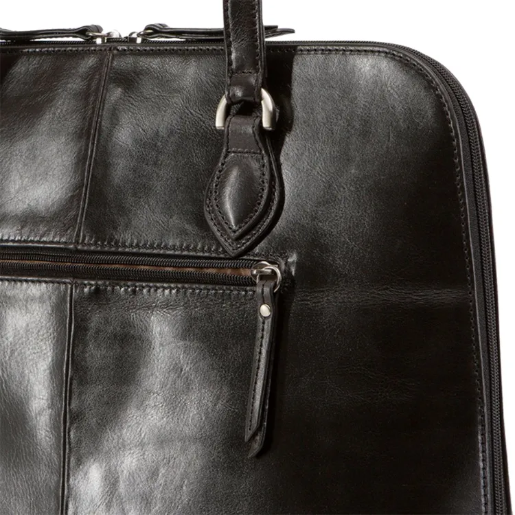 Jekyll & Hide Medium Leather Laptop Handbag - Black