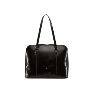 Jekyll & Hide Medium Leather Laptop Handbag - Black