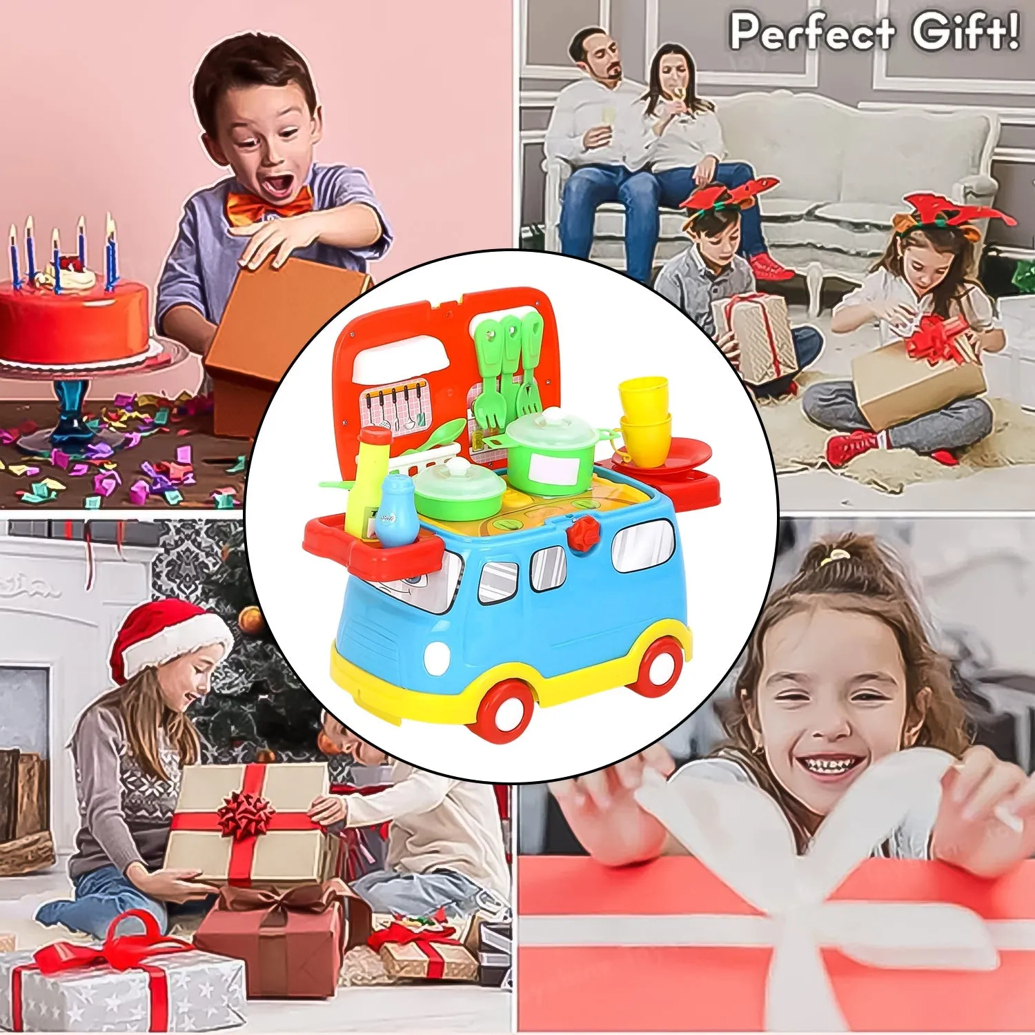 Kitchen Vehicle Set Toy for Kids Big Cooking (21 Pcs Set)