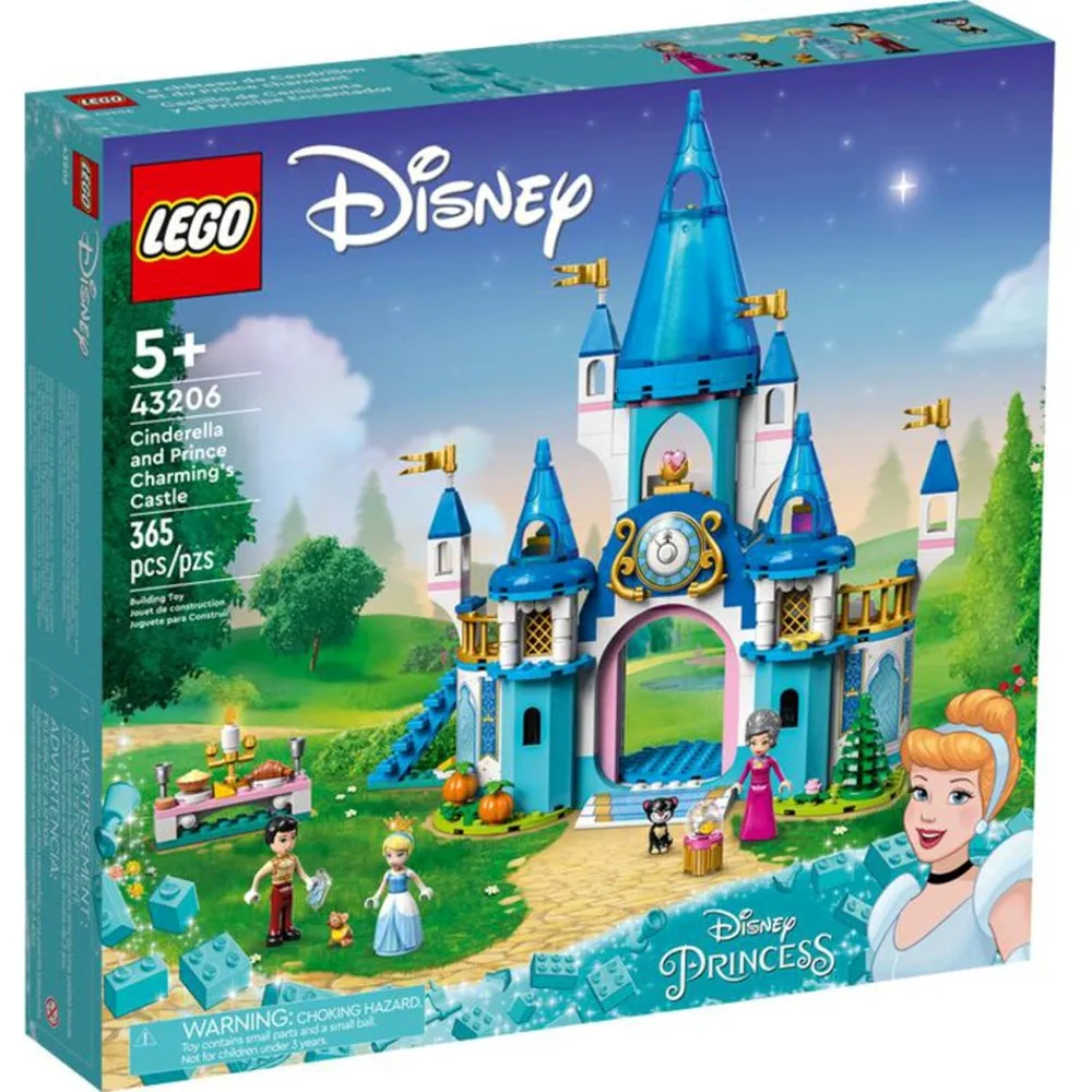 LEGO Disney Princess: Cinderella and Prince Charming's Castle 43206