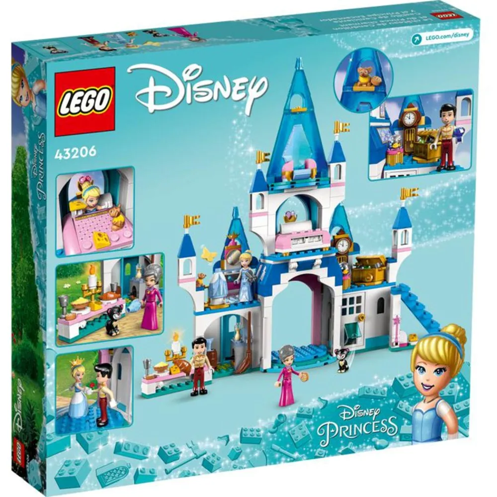 LEGO Disney Princess: Cinderella and Prince Charming's Castle 43206