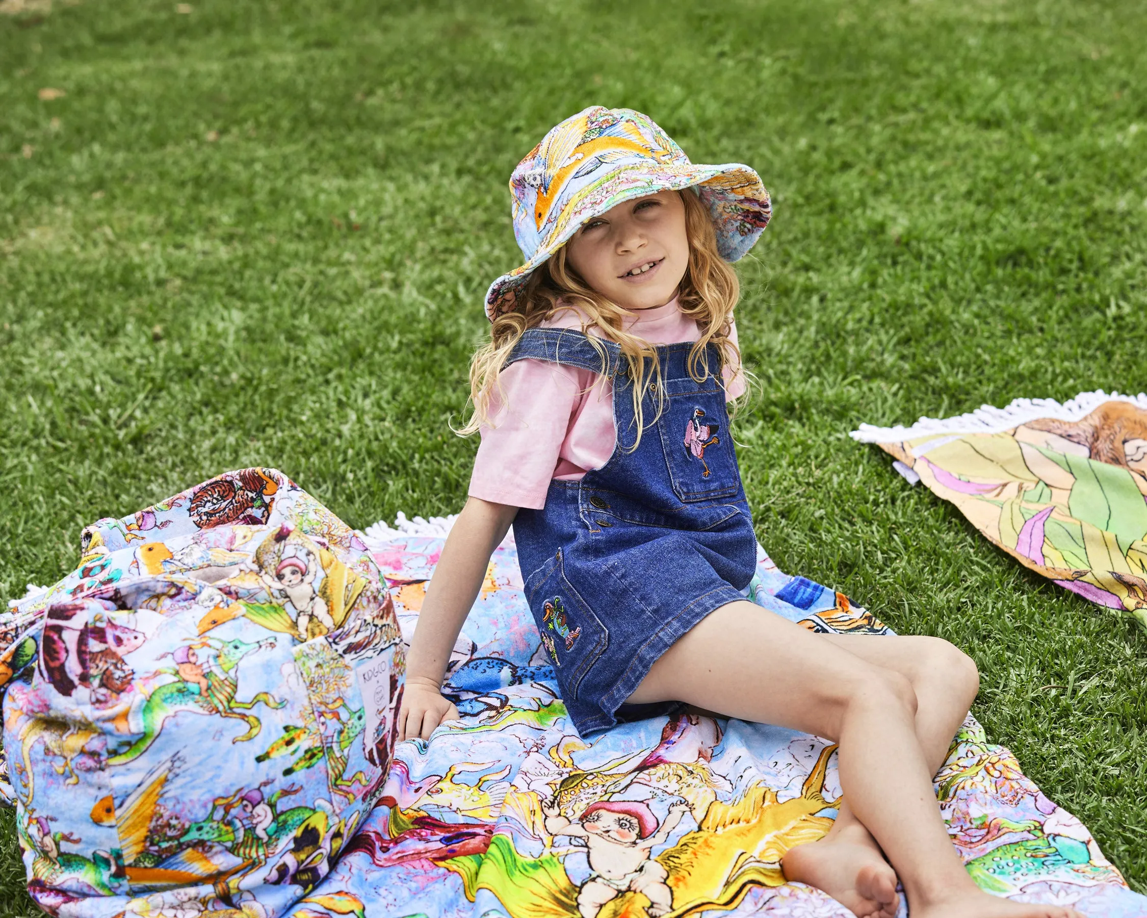 May Gibbs Terry Kids Beach Hat - Waterwold