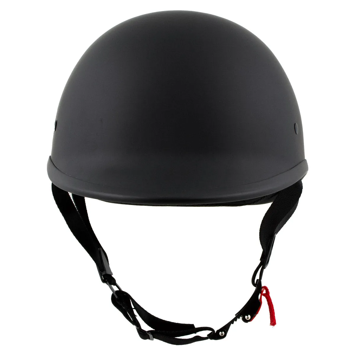 Milwaukee Helmets Polo Style Matte Black Motorcycle Half Face Helmet for Men and Women DOT Approved MPH9750DOT