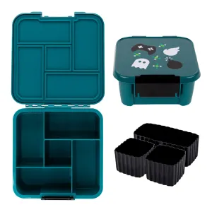 MontiiCo Bento Five & Two Lunch Box Bundle - Bonus Cups - Game On