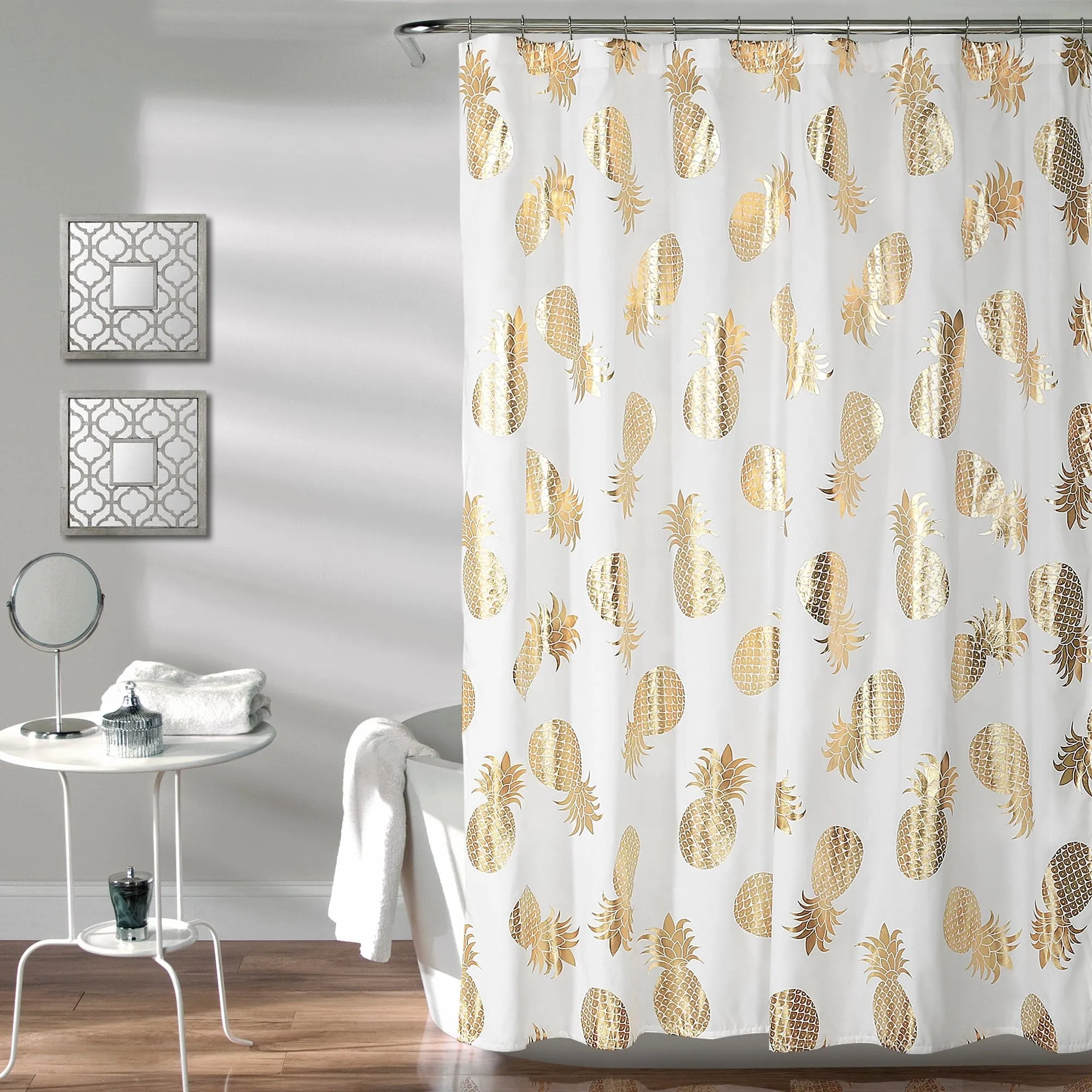 Pineapple Toss Shower Curtain