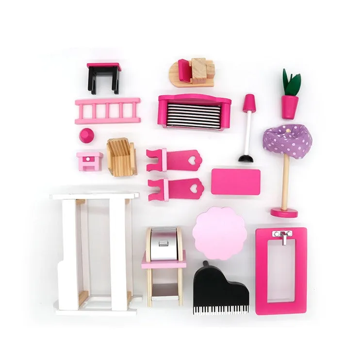 Pink Dollhouse With Slide