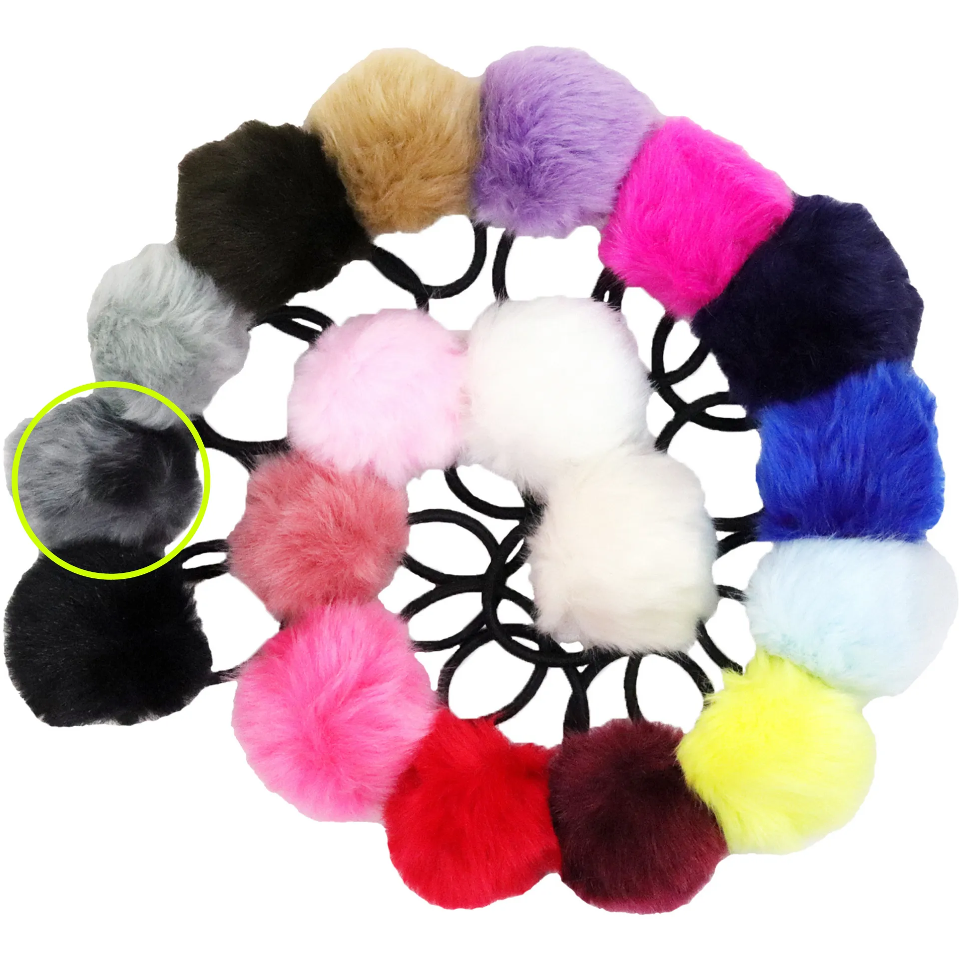 Pom Pom Hair Elastics