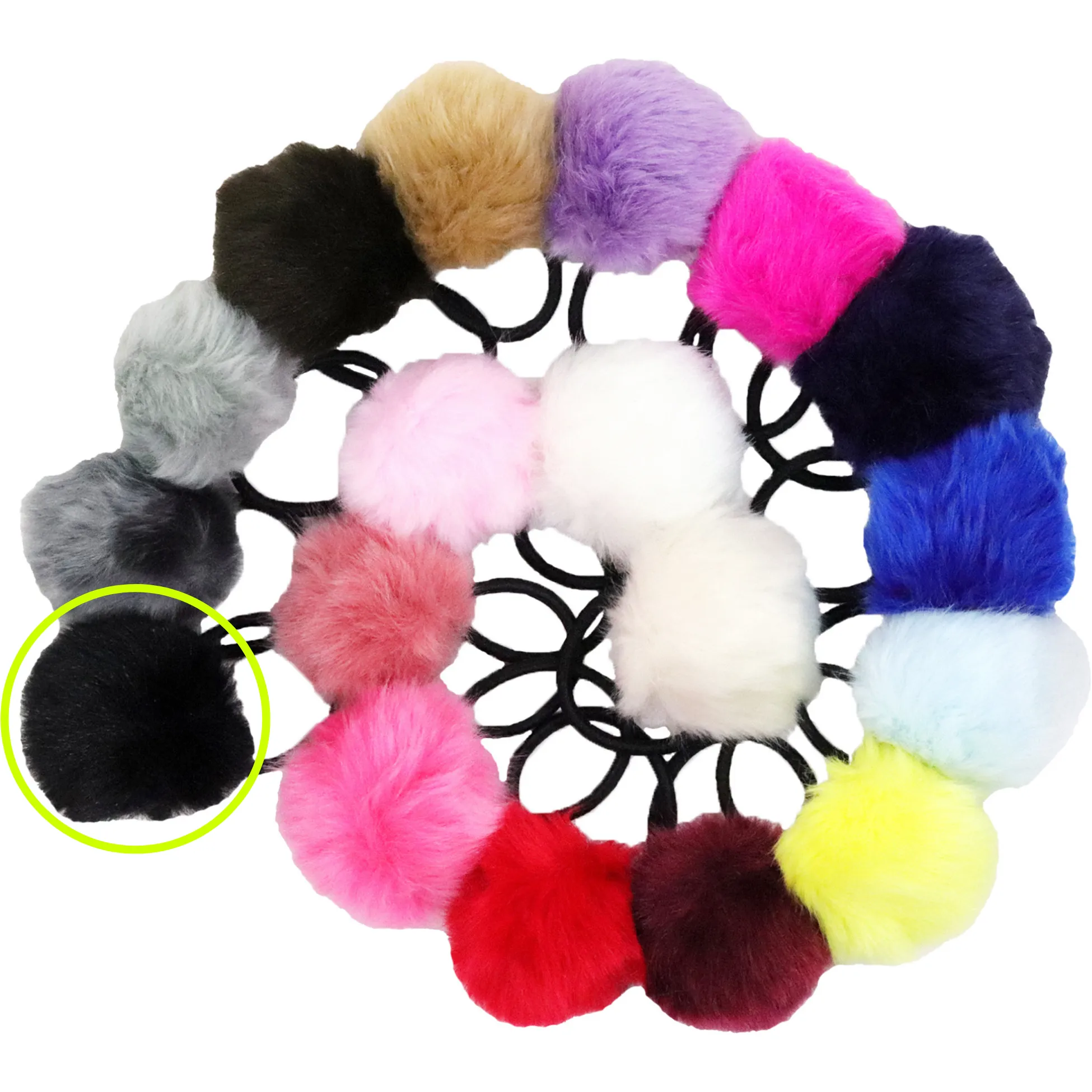 Pom Pom Hair Elastics