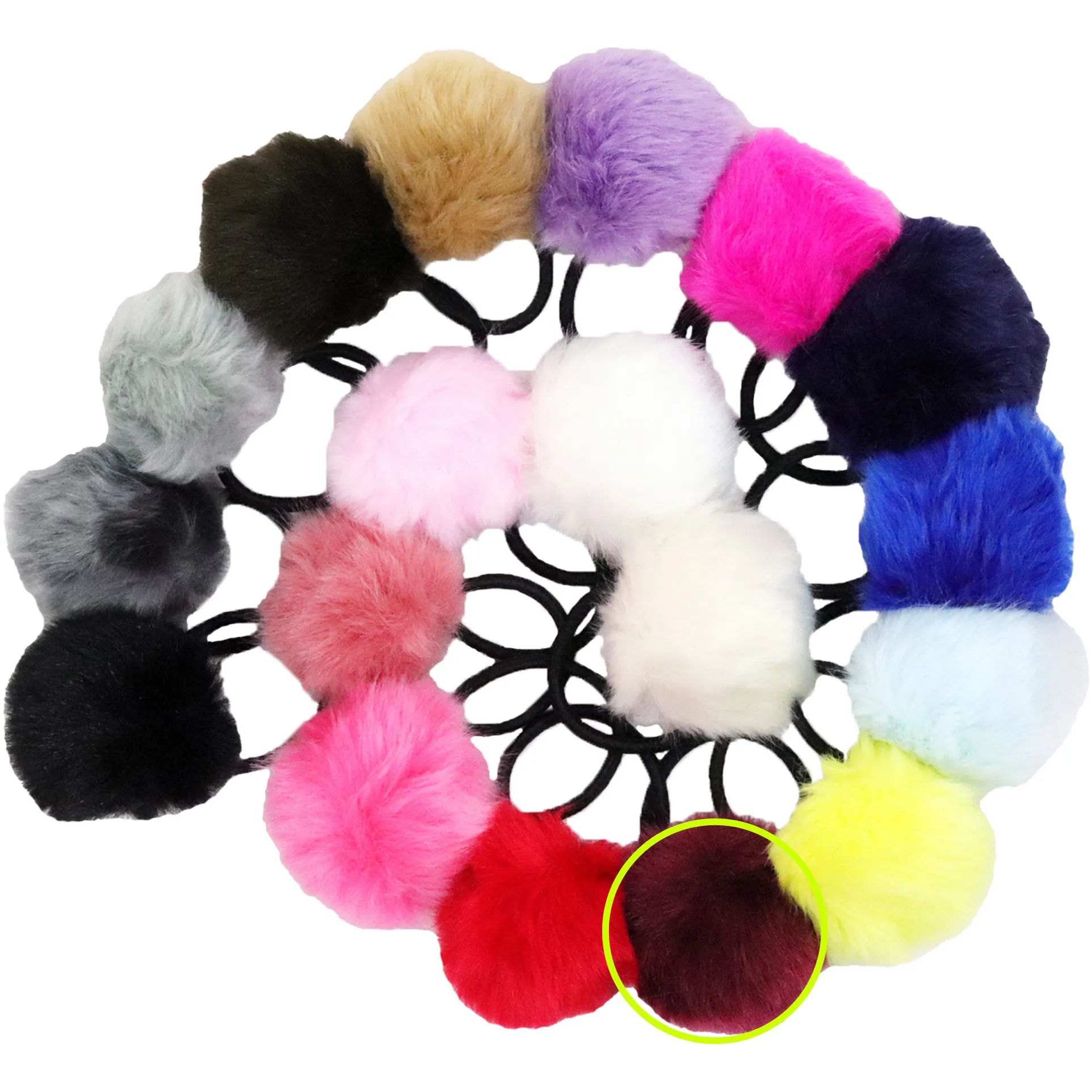 Pom Pom Hair Elastics