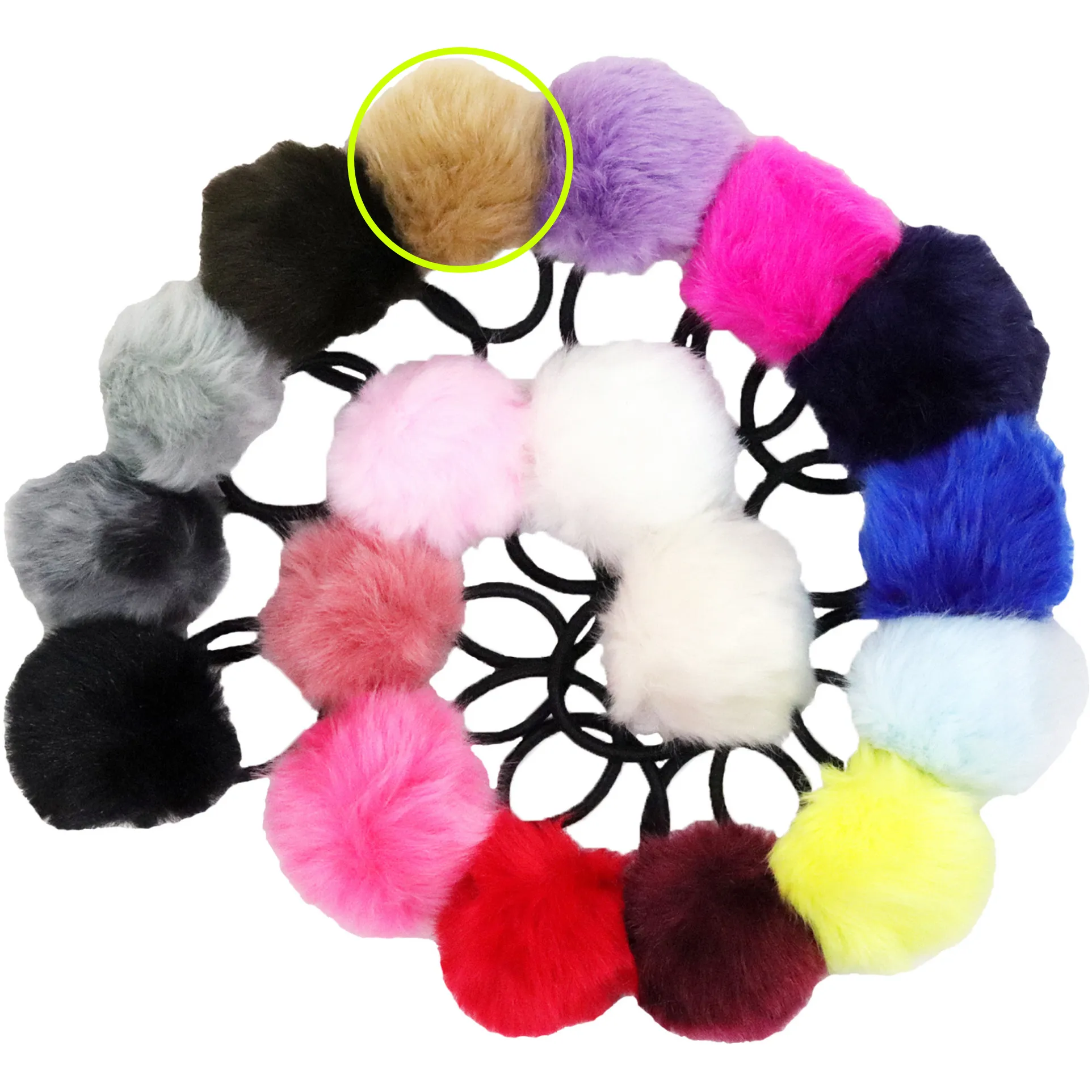 Pom Pom Hair Elastics