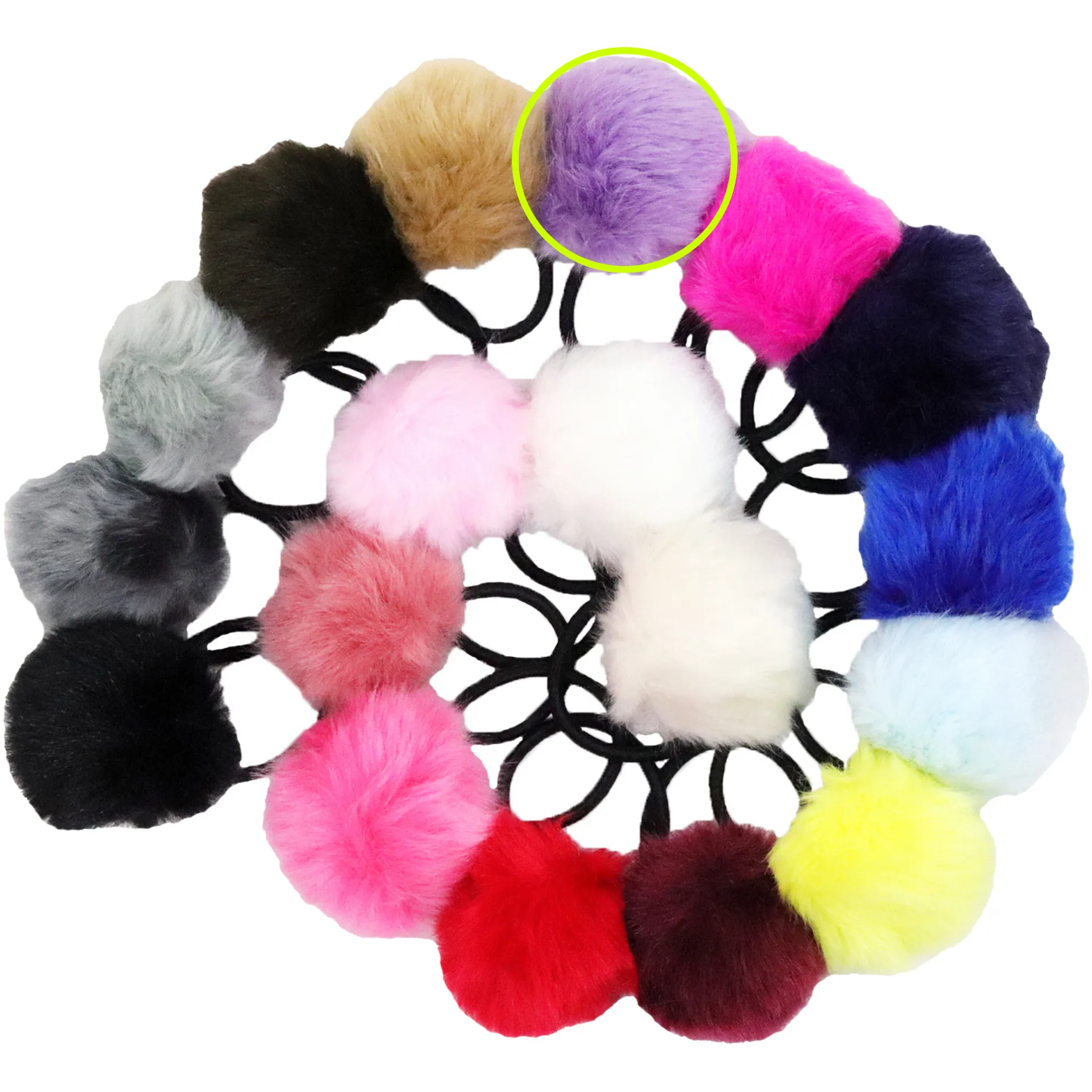 Pom Pom Hair Elastics