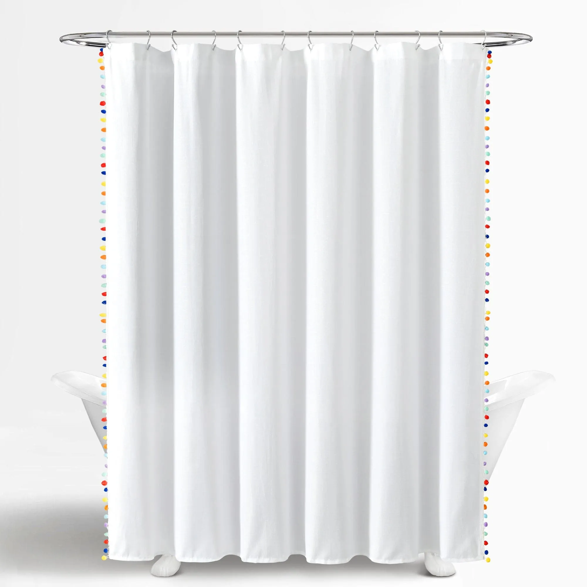 Pom Pom Shower Curtain