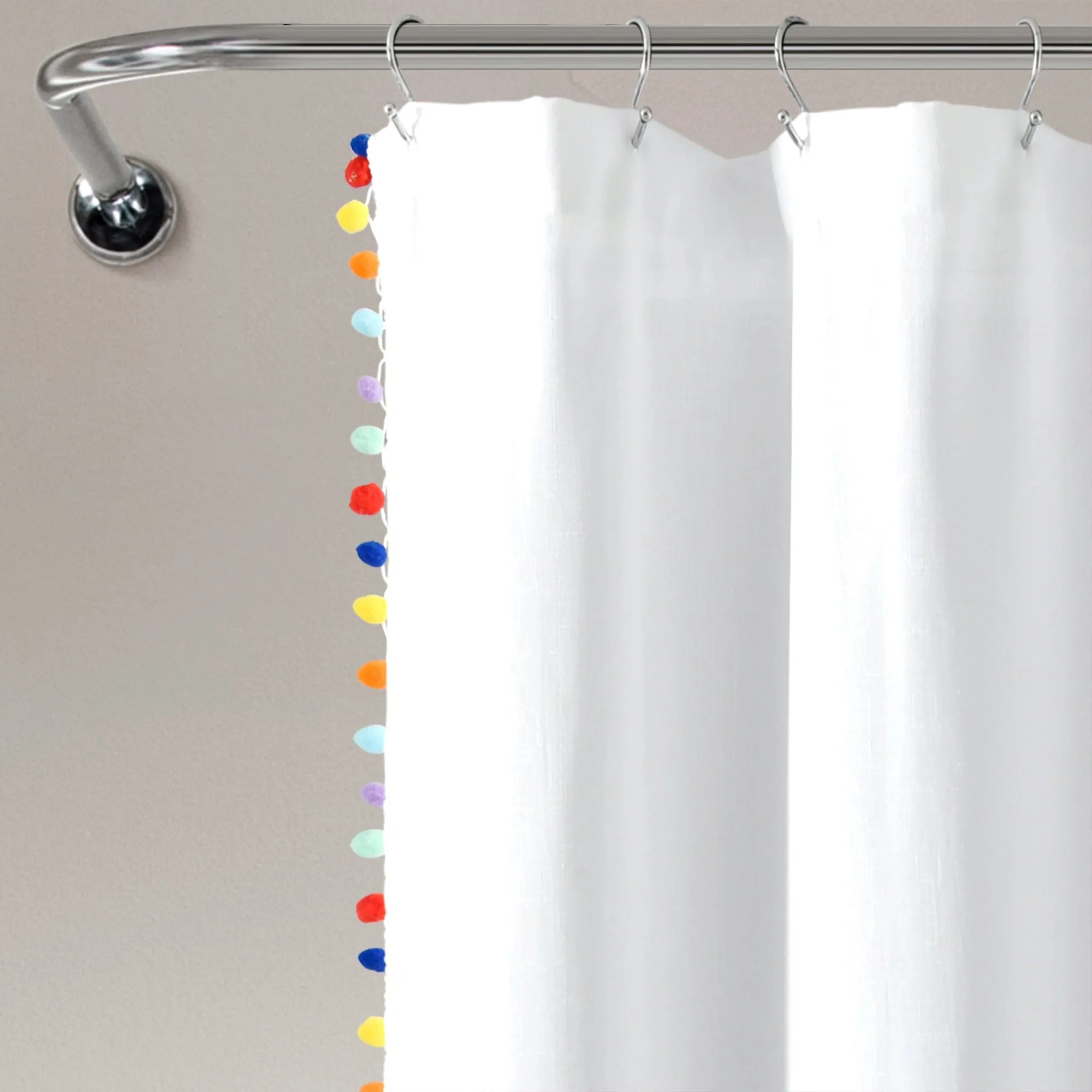 Pom Pom Shower Curtain