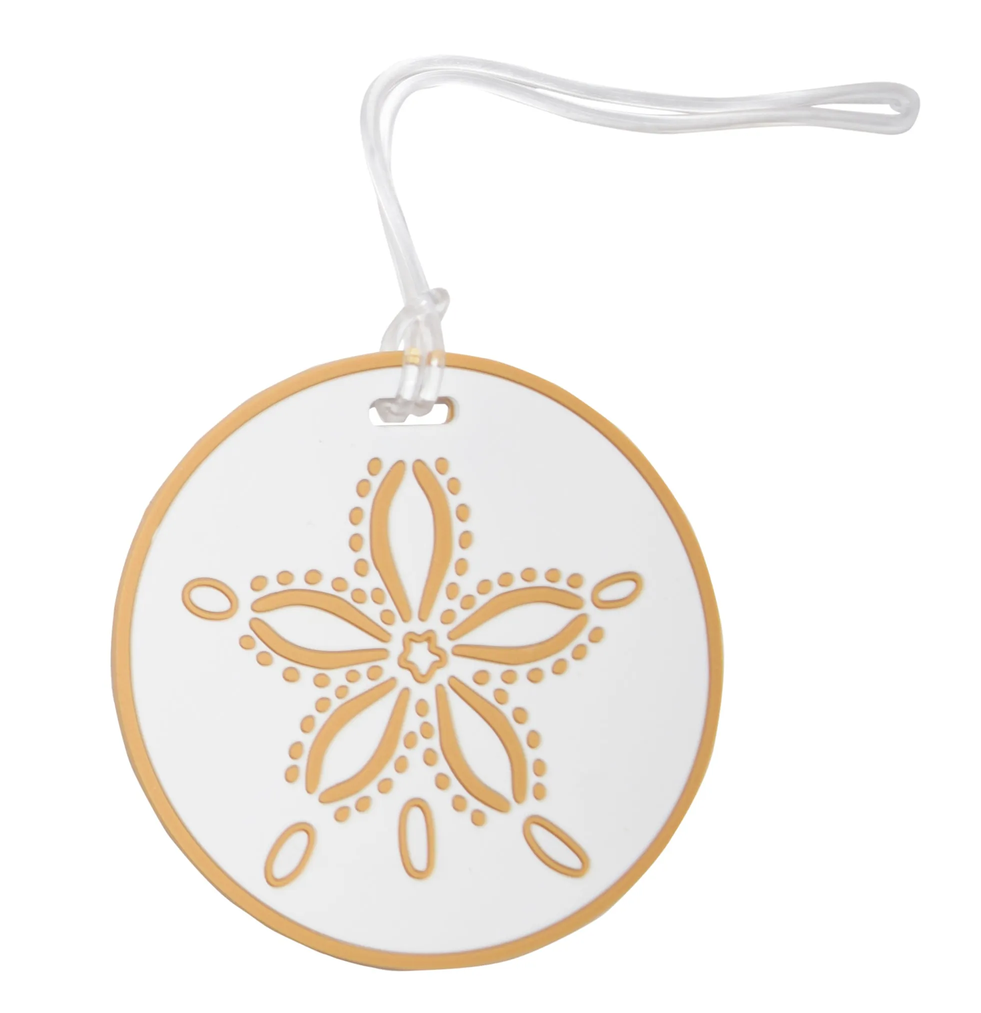 Silicone Luggage Tag Sand Dollar