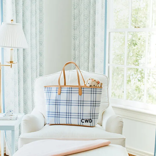 St. Anne Diaper Bag in Eventide Grande Plaid