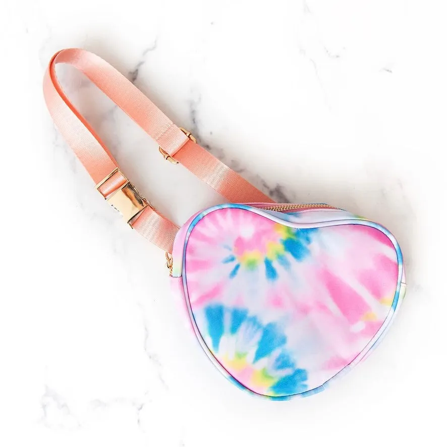 Tie Dye Heart Crossbody