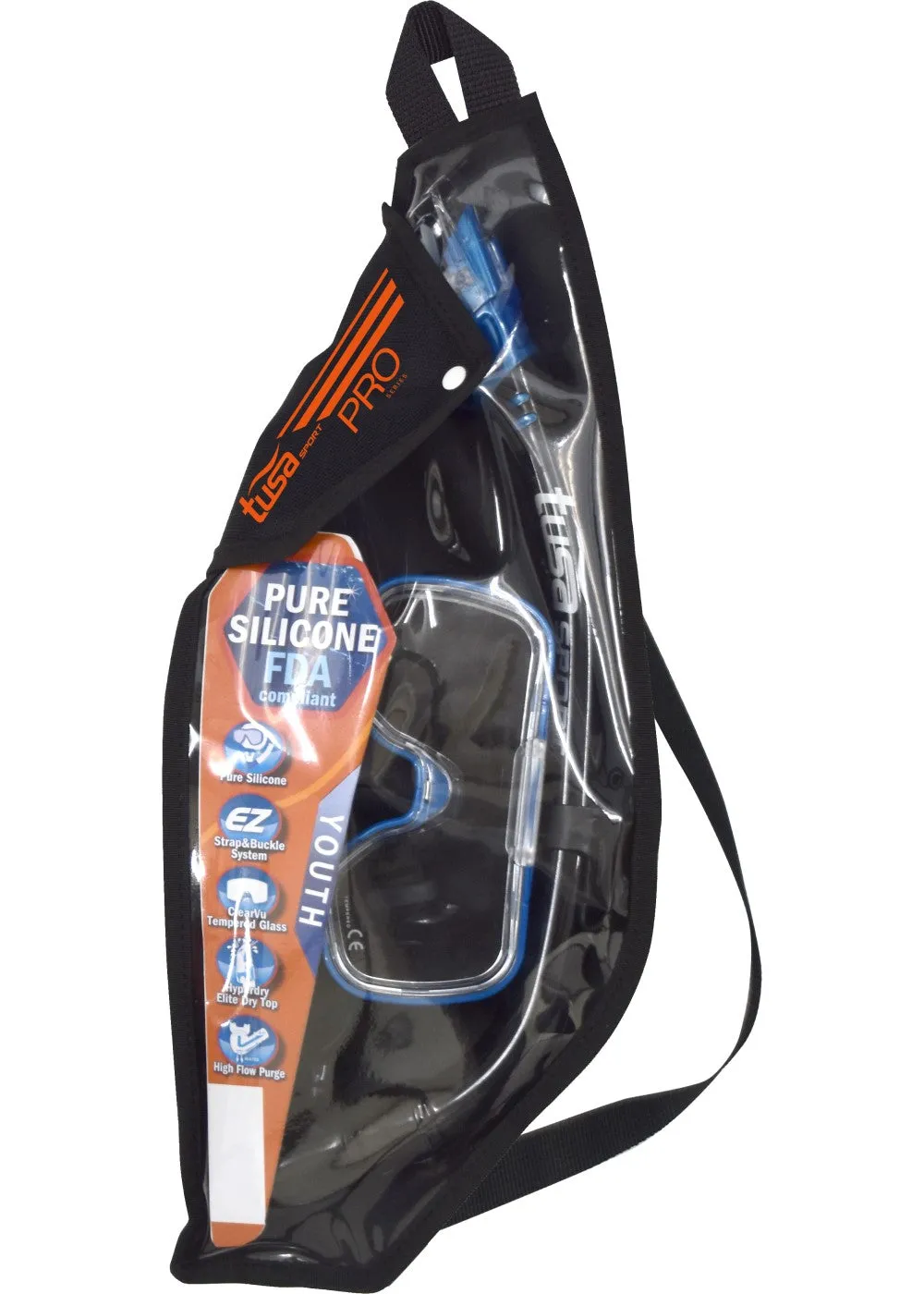 Tusa Mini-Kleio Youth Mask/Dry Snorkel Pack