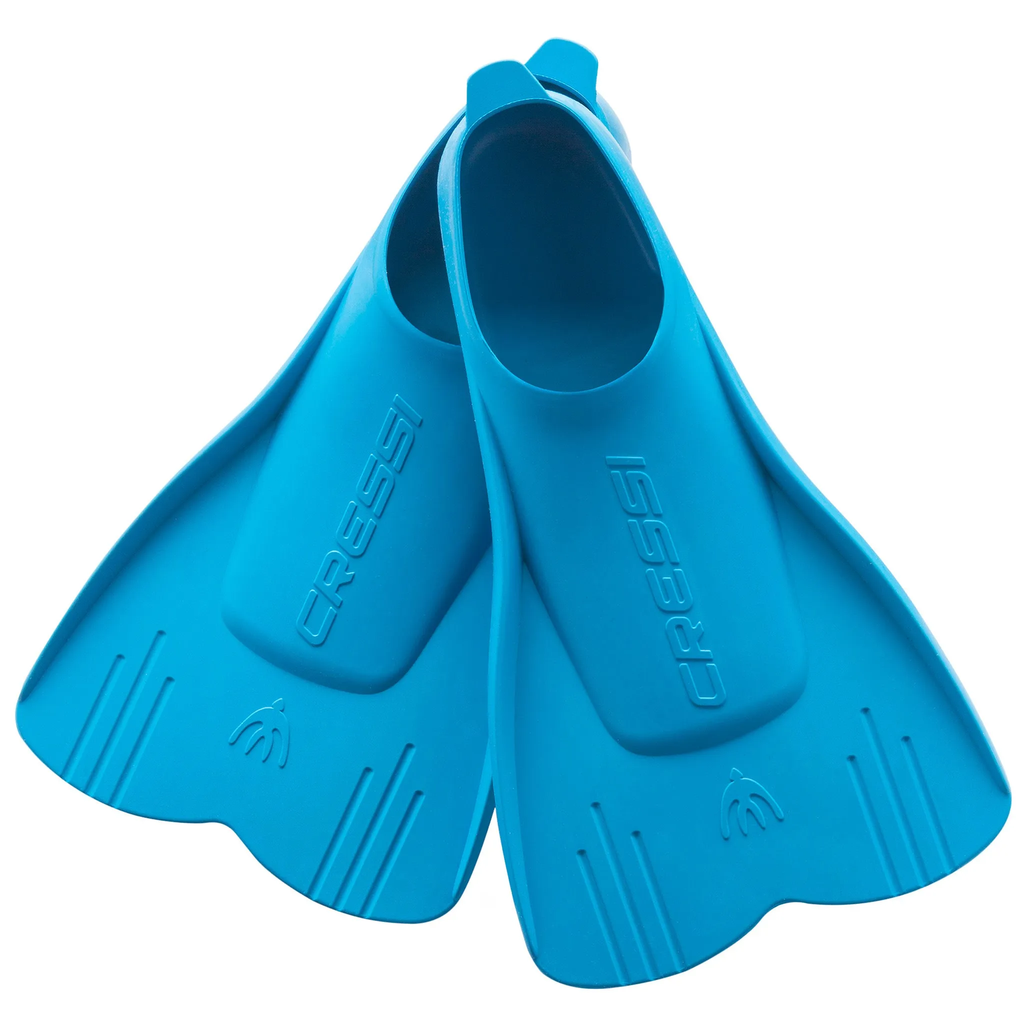 Used Cressi Kids Mini Light Floating Swim Fins - Azure - 34/35