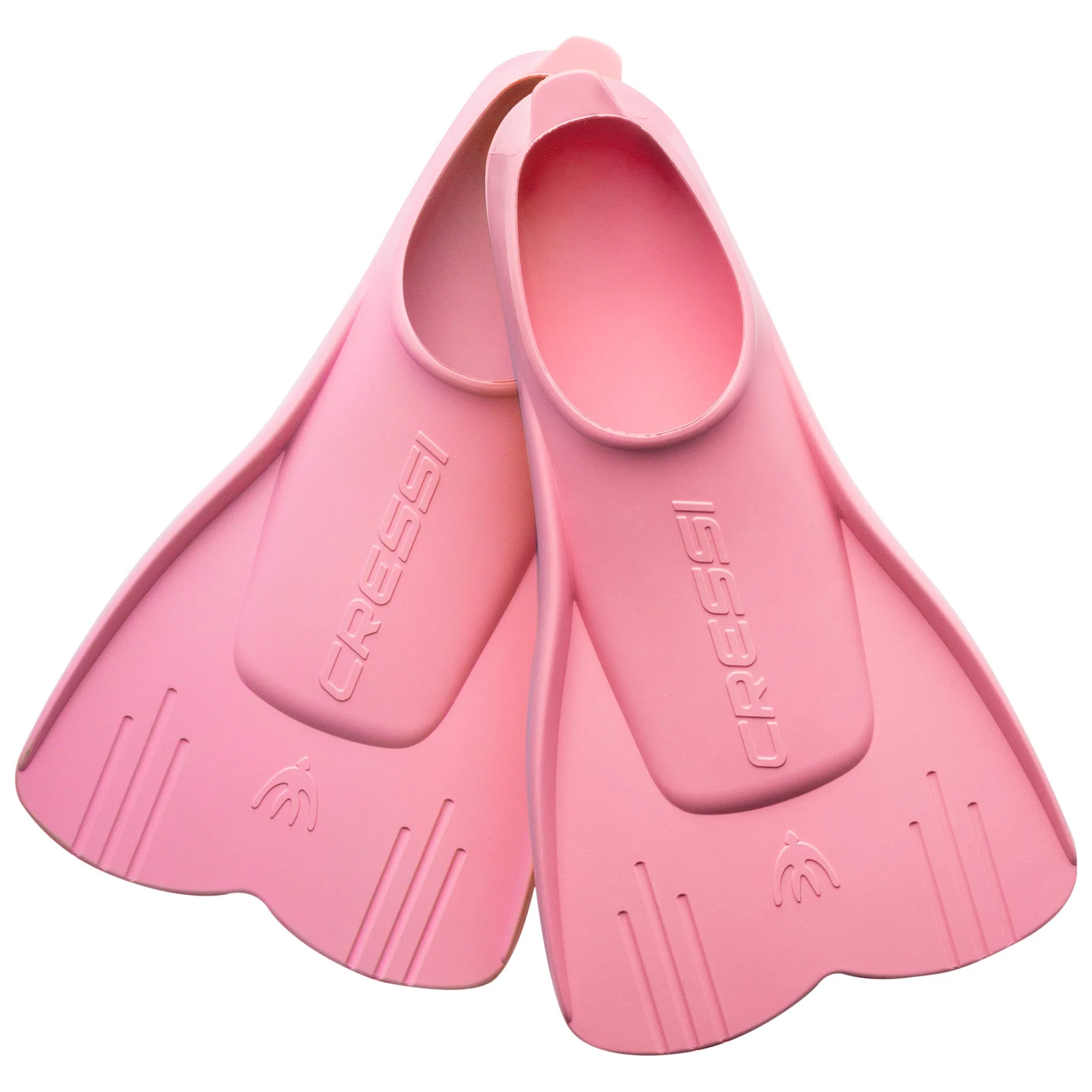 Used Cressi Kids Mini Light Floating Swim Fins - Pink, Size - 25/28