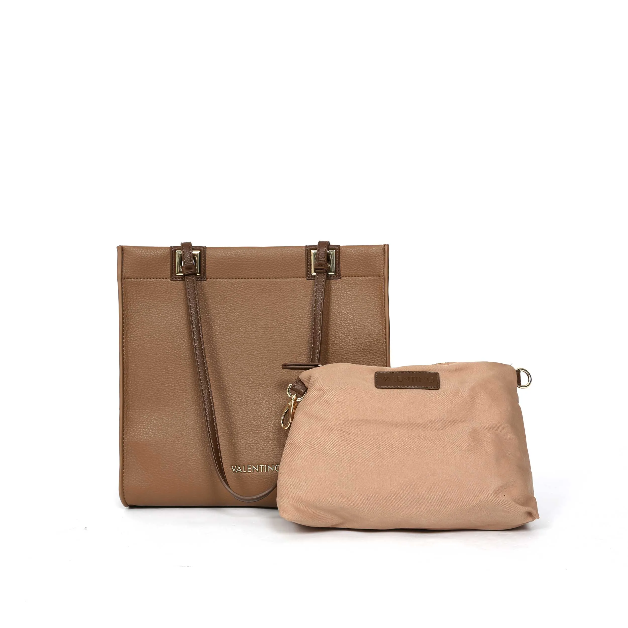 Valentino Bags Post RE Shopper Bag in Camel