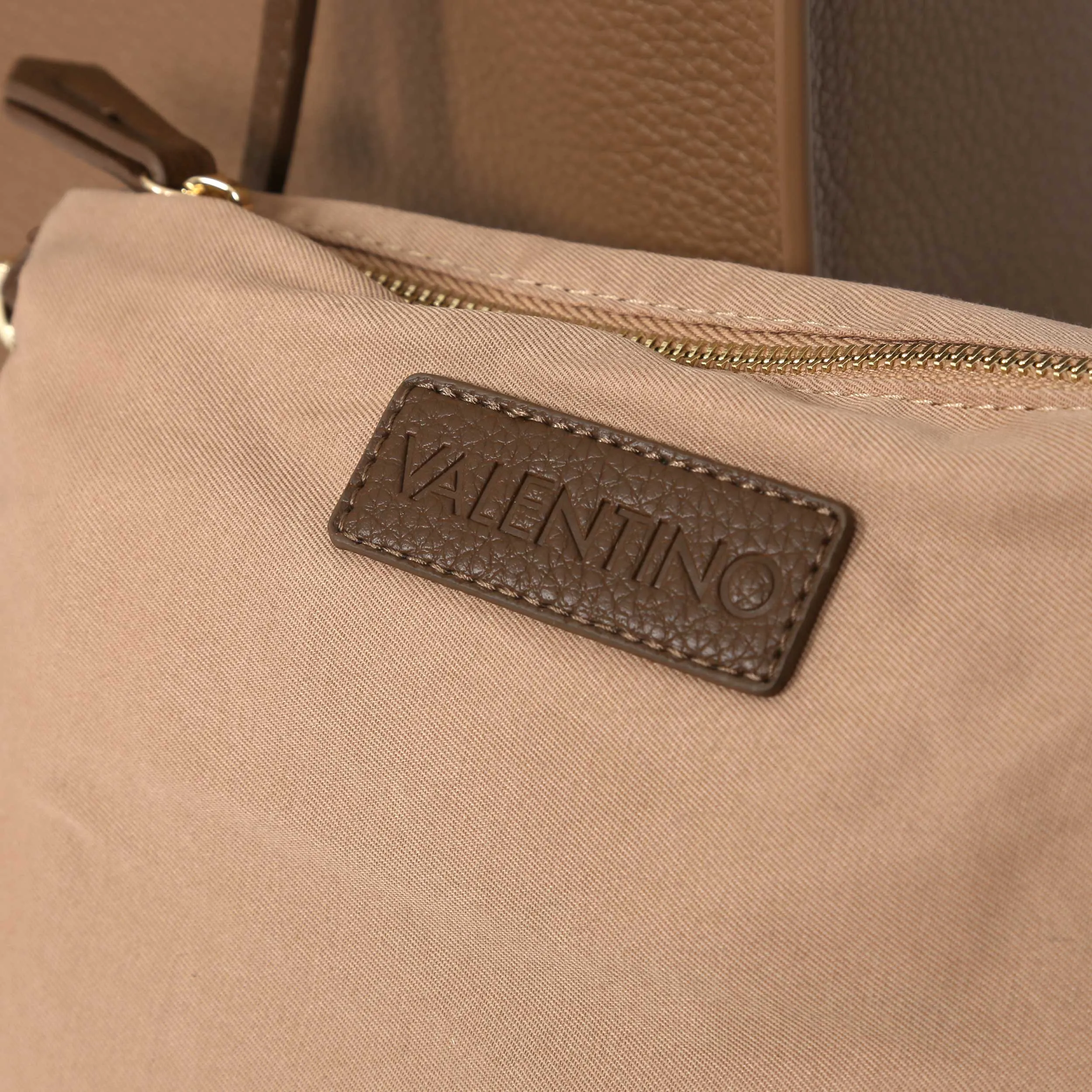 Valentino Bags Post RE Shopper Bag in Camel