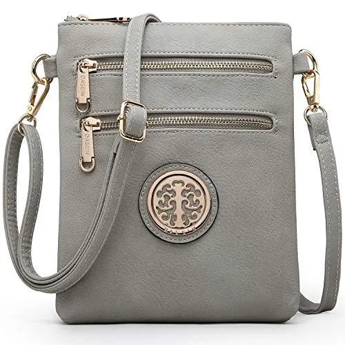 Women PU Leather Lightweight Crossbody Bag with Multi Pockets l Dasein