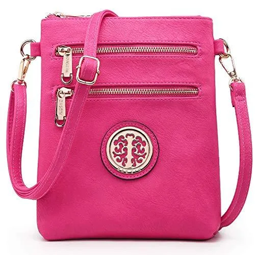 Women PU Leather Lightweight Crossbody Bag with Multi Pockets l Dasein