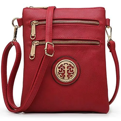 Women PU Leather Lightweight Crossbody Bag with Multi Pockets l Dasein