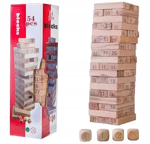 Wooden Tower Jenga Game