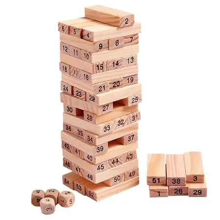 Wooden Tower Jenga Game